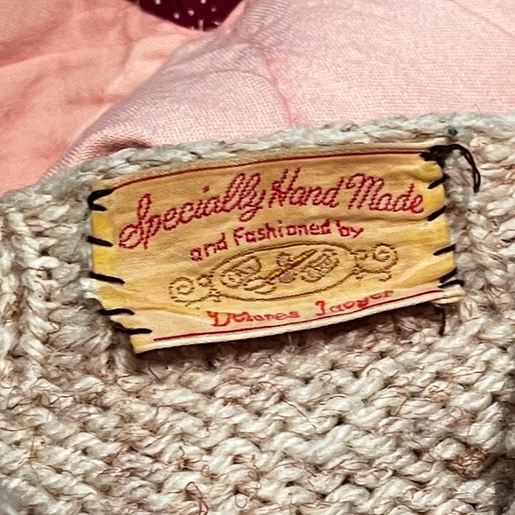 Handmade vintage chunky knit sweater cardigan - Picture 7 of 8